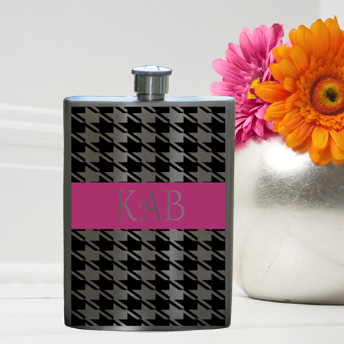 Personalized Girls Night Out 8oz Gunmetal Flask