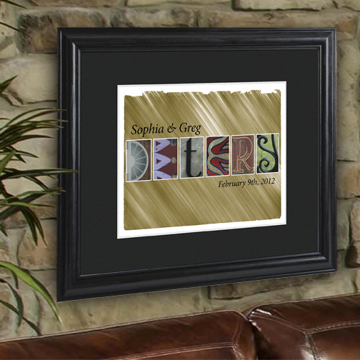 Architectural Family Name Print