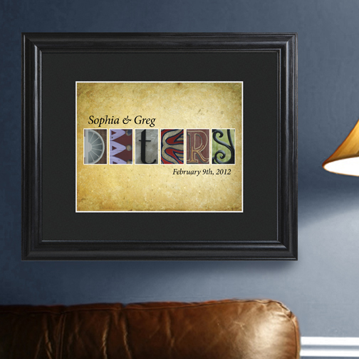 Architectural Family Name Print