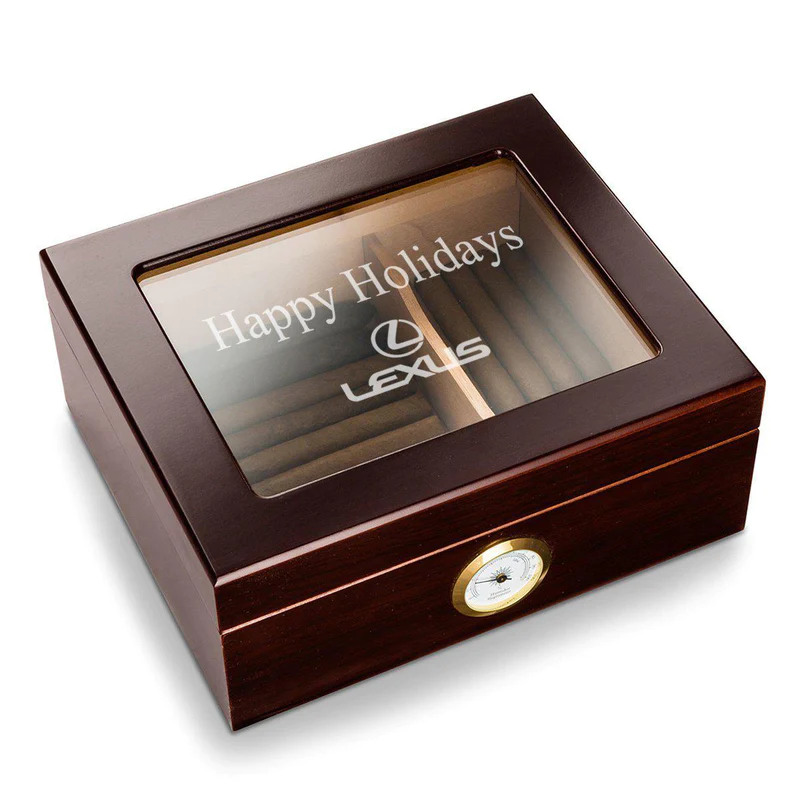 Corporate Glass Top Humidor