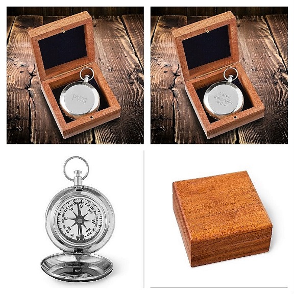 Engraved Authentic Hikers Guide Compass JDS-COMPASS