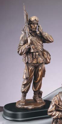 resin soldier statue