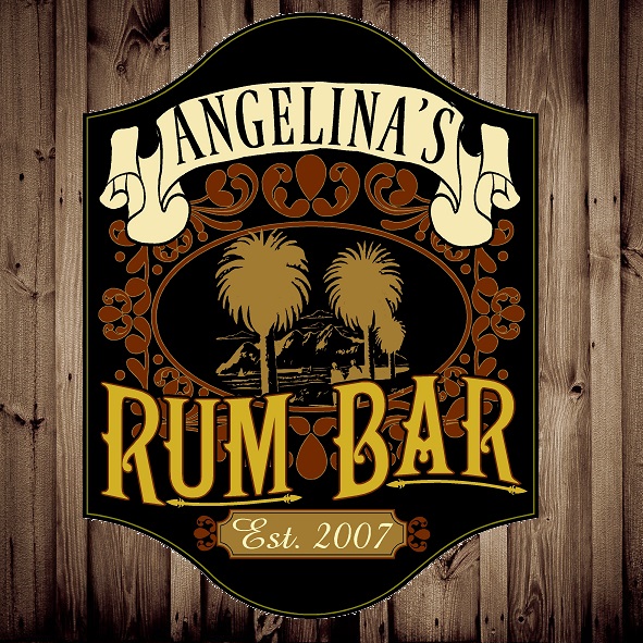 Custom Silk Screened Rum Bar Pub Sign OBC-5000-RUM-BAR