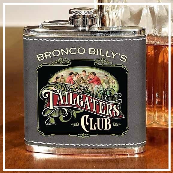 Personalized Vintage Tailgaters 6oz Flask OBC-6OZFLSK-B812