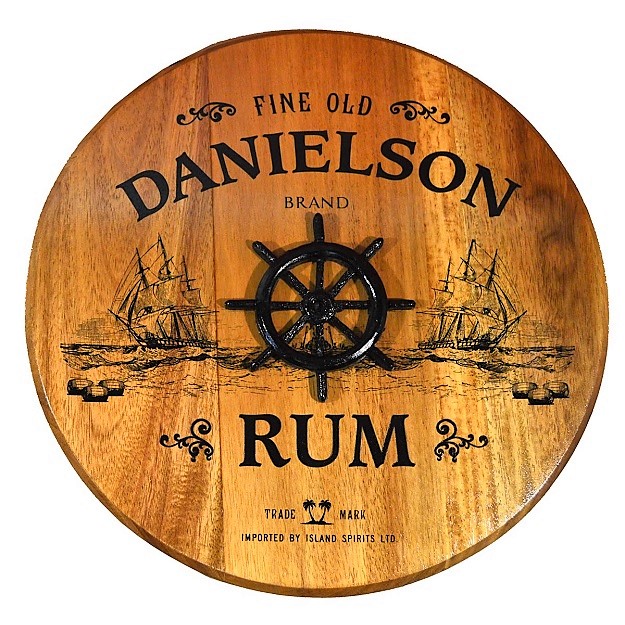 Personalized Home Pub Barrel Head Sign OBC-BHR-3D