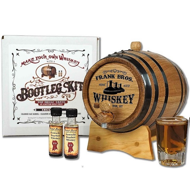 Personalized Kentucky Bourbon Barrel Bootleg Kit OBC-BTK_B824