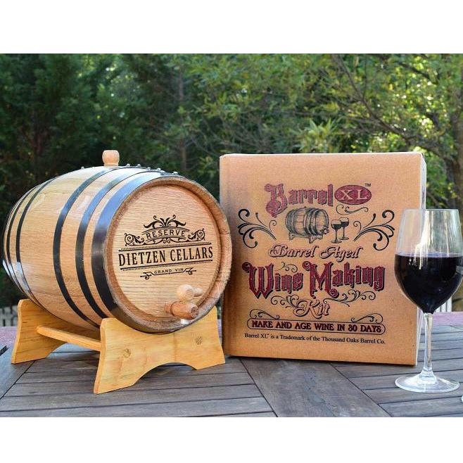 Personalized Barrel Aged Cabernet Wine Making Kit OBC-PER-BRLXL