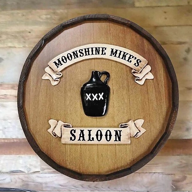 Personalized Quarter Barrel Moonshine Saloon Sign OBC-QBBR121