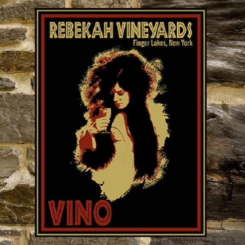 Custom Silk Screened Vintage Wine Tavern Sign OBC-SIGN-6003