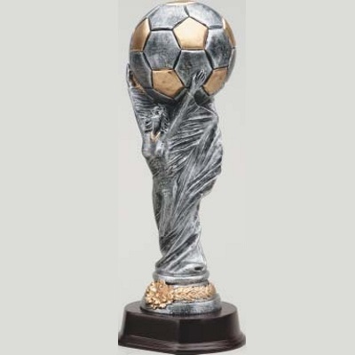 Replica soccer world cup trophy