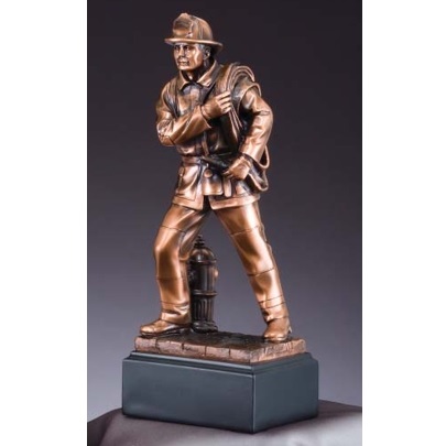 Bronze Firefighter Statue Award RFB059