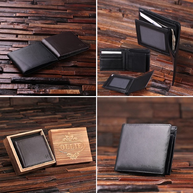 Monogrammed Mens Leather Wallet TP-024979