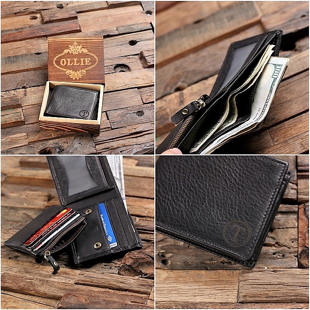 Mens Small Handy Leather Coin Tray/Purse Wallet in 3 Colours Change Holder  | eBay